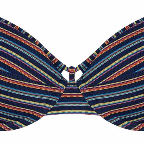 Marlies Dekkers Bademode Holi Vintage navy-blau/print push up bikini bh Marlies Dekkers Bademode Holi Vintage navy-blau/print push up bikini bh