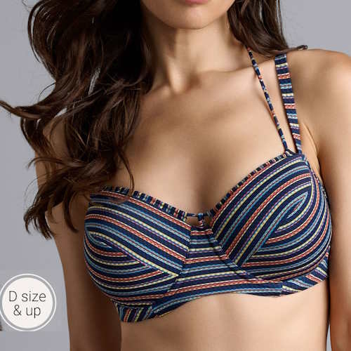 Marlies Dekkers Bademode Holi Vintage navy-blau/print gemoldefer bikini bh Marlies Dekkers Bademode Holi Vintage navy-blau/print gemoldefer bikini bh