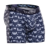 Mundo Unico Estriado blau/print micro boxershort
