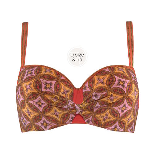 Marlies Dekkers Florana orange/print vorgeformter bh Marlies Dekkers Florana orange/print vorgeformter bh