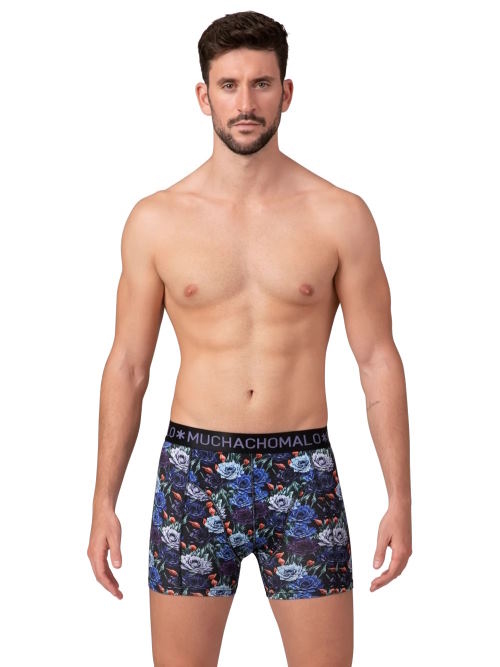 Muchachomalo JustFlowers schwarz/print modal boxershort Muchachomalo JustFlowers schwarz/print modal boxershort