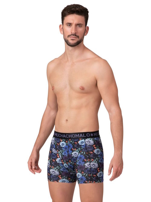 Muchachomalo JustFlowers schwarz/print modal boxershort Muchachomalo JustFlowers schwarz/print modal boxershort