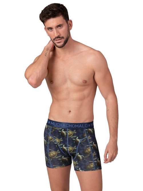 Muchachomalo Turtles blau/print modal boxershort Muchachomalo Turtles blau/print modal boxershort