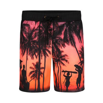 DJ DutchJeans Beach Orange/Print Badehose  DJ DutchJeans Beach Orange/Print Badehose
