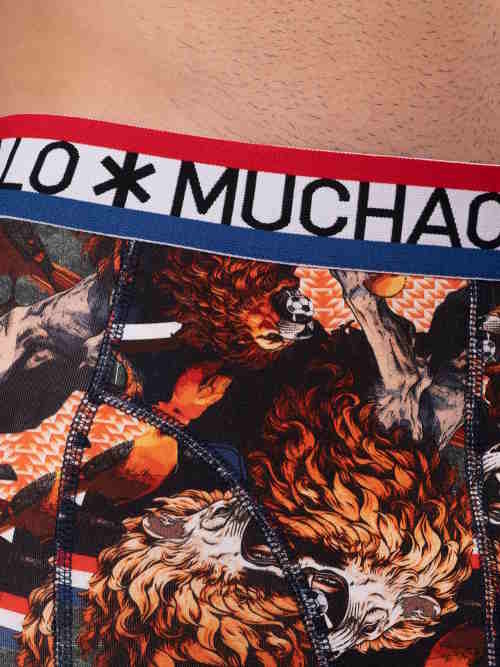 Muchachomalo Dutch Lion orange/print boxershort Muchachomalo Dutch Lion orange/print boxershort