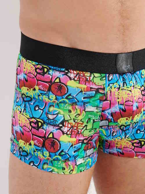 HOM Graffiti Wall mehrfarbig sport trunk HOM Graffiti Wall mehrfarbig sport trunk