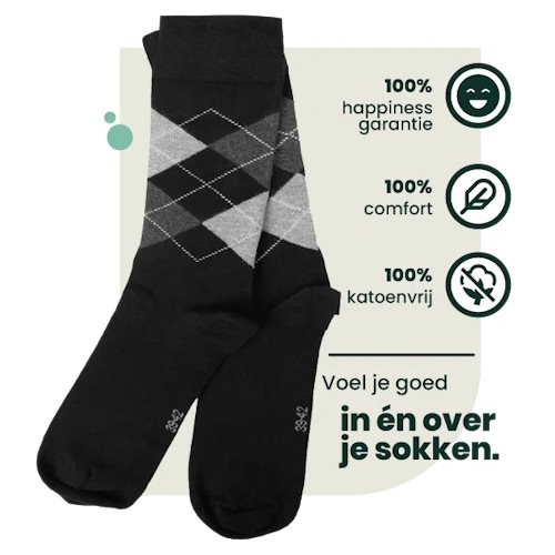 Bamboosa Steve schwarz/print socks Bamboosa Steve schwarz/print socks