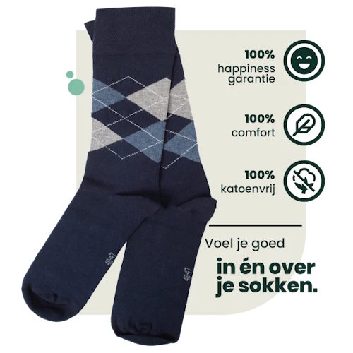 Bamboosa Steve navy-blau/print socks Bamboosa Steve navy-blau/print socks