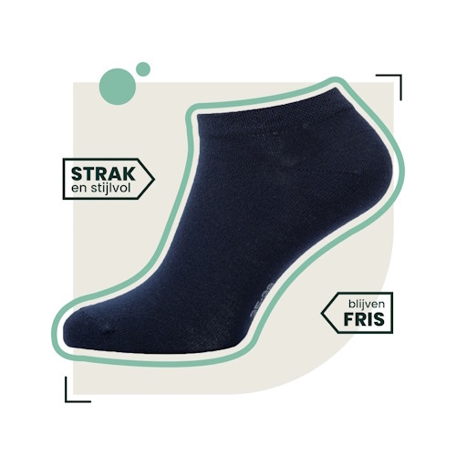 Bamboosa Jordan navy-blau trainer-socken Bamboosa Jordan navy-blau trainer-socken