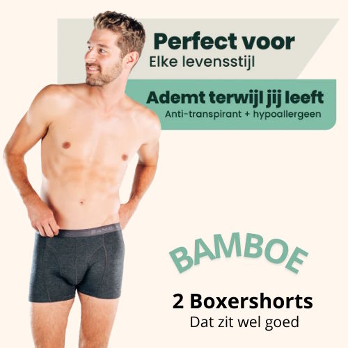 Bamboosa Lewis anthrazit bambus boxershort Bamboosa Lewis anthrazit bambus boxershort