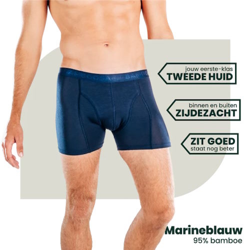 Bamboosa Lewis navy-blau bambus boxershort Bamboosa Lewis navy-blau bambus boxershort