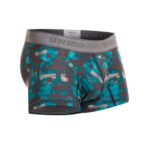 Mundo Unico Escaque türkis/print sport trunk Mundo Unico Escaque türkis/print sport trunk