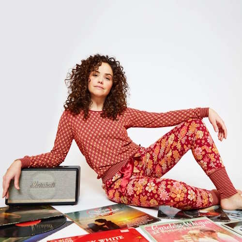 Charlie Choe Flower Power rot/print schlafshirt Charlie Choe Flower Power rot/print schlafshirt