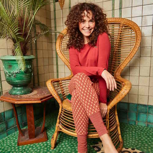 Charlie Choe Flower Power rot schlafshirt Charlie Choe Flower Power rot schlafshirt