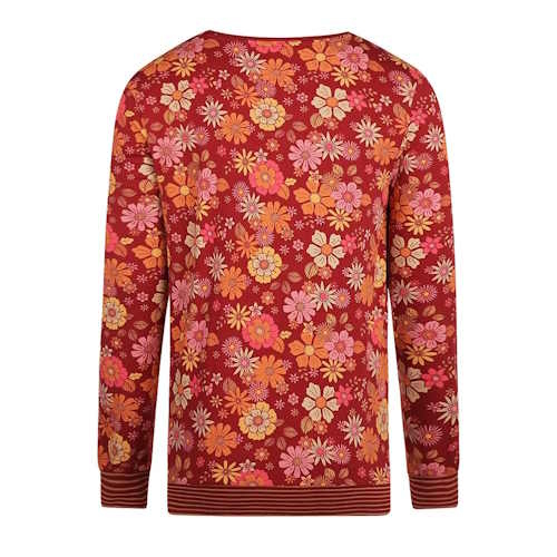 Charlie Choe Flower Power rot/print schlafshirt Charlie Choe Flower Power rot/print schlafshirt