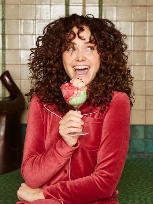 Charlie Choe Flower Power rot pyjama Charlie Choe Flower Power rot pyjama