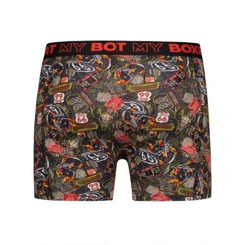 Schlag meinen Boxer Route 66 mehrfarbig/print boxershort Schlag meinen Boxer Route 66 mehrfarbig/print boxershort