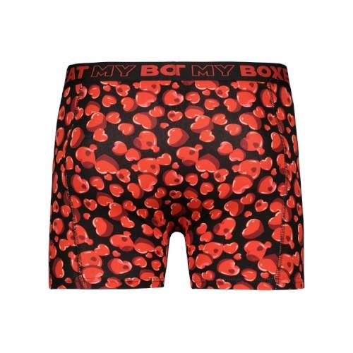 Schlag meinen Boxer Hearts schwarz/rot boxershort Schlag meinen Boxer Hearts schwarz/rot boxershort