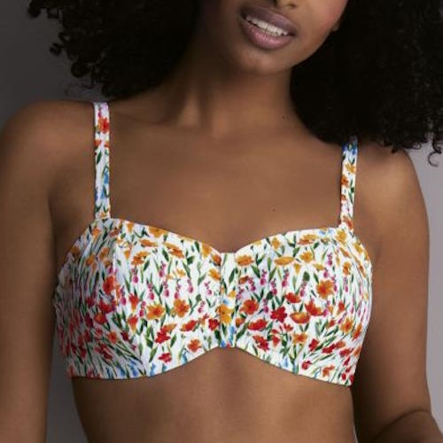 Rosa Faia Bademode Ella weiß/print set Rosa Faia Bademode Ella weiß/print set