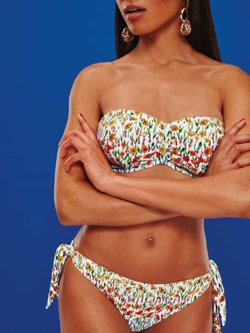 Rosa Faia Bademode Ella weiß/print set Rosa Faia Bademode Ella weiß/print set