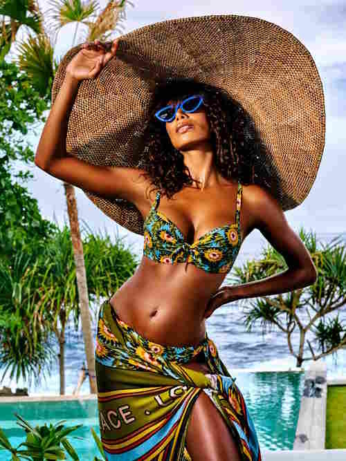 Marlies Dekkers Bademode Bellini grün/print push up bikini bh Marlies Dekkers Bademode Bellini grün/print push up bikini bh