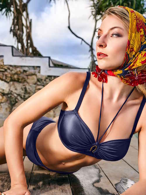 Marlies Dekkers Bademode Jet Set navy-blau gemoldefer bikini bh Marlies Dekkers Bademode Jet Set navy-blau gemoldefer bikini bh