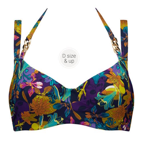 Marlies Dekkers Bademode Acapulco violett/print unwattierter bikini bh Marlies Dekkers Bademode Acapulco violett/print unwattierter bikini bh