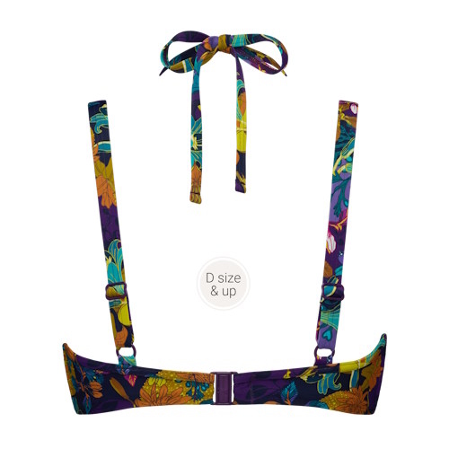 Marlies Dekkers Bademode Acapulco violett/print unwattierter bikini bh Marlies Dekkers Bademode Acapulco violett/print unwattierter bikini bh