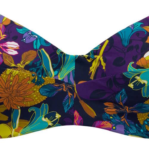 Marlies Dekkers Bademode Acapulco violett/print unwattierter bikini bh Marlies Dekkers Bademode Acapulco violett/print unwattierter bikini bh