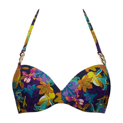 Marlies Dekkers Bademode Acapulco violett/print push up bikini bh Marlies Dekkers Bademode Acapulco violett/print push up bikini bh