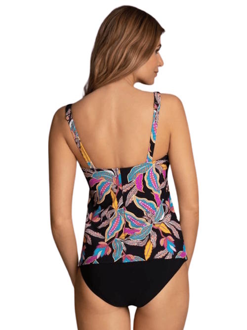 Rosa Faia Bademode Noemi schwarz/print tankini top Rosa Faia Bademode Noemi schwarz/print tankini top