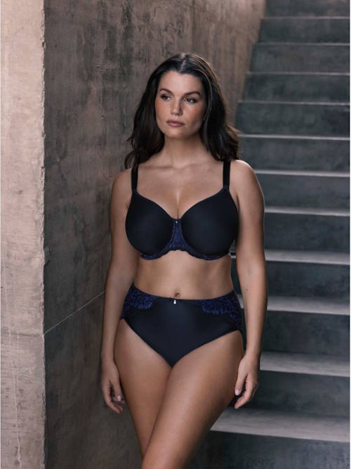 Fantasie-Dessous Emmaline schwarz/blau vorgeformter bh Fantasie-Dessous Emmaline schwarz/blau vorgeformter bh