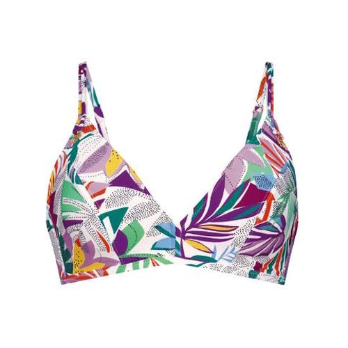 Rosa Faia Bademode Melissa weiß/print gemoldefer bikini bh Rosa Faia Bademode Melissa weiß/print gemoldefer bikini bh