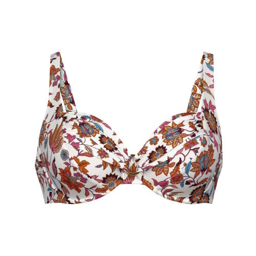 Rosa Faia Bademode Hermine weiß/print unwattierter bikini bh Rosa Faia Bademode Hermine weiß/print unwattierter bikini bh