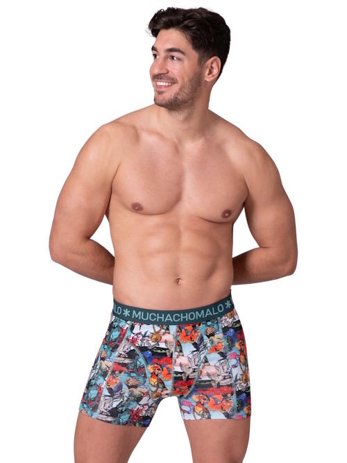 Muchachomalo Vogelkatze mehrfarbig/print baumwoll-boxershort Muchachomalo Vogelkatze mehrfarbig/print baumwoll-boxershort