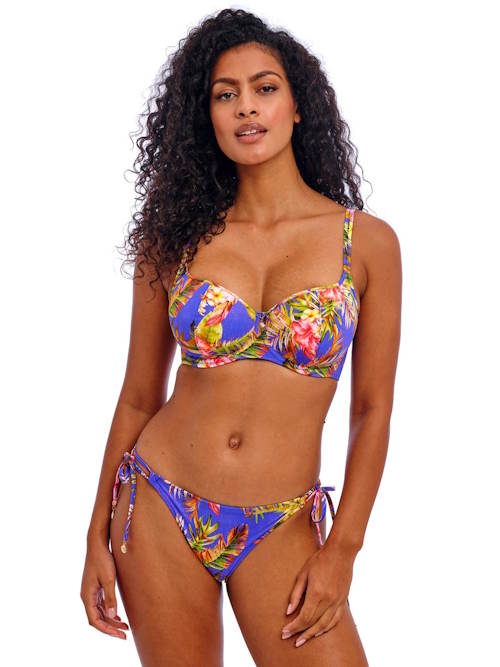 Freya Swim Tiger Valley blau gemoldefer bikini bh Freya Swim Tiger Valley blau gemoldefer bikini bh