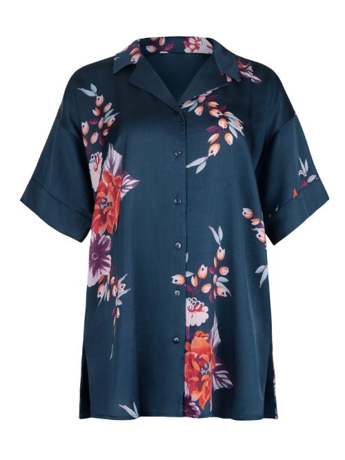 Lisca Amaryllis navy-blau pyjama-shirt Lisca Amaryllis navy-blau pyjama-shirt
