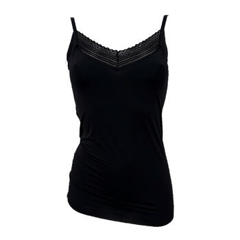 My Basic von After Eden Basics Schwarz Spaghetti Top My Basic von After Eden Basics Schwarz Spaghetti Top