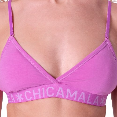 Chicamala Solid violett nicht geformter bh Chicamala Solid violett nicht geformter bh