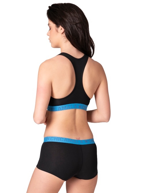 Chicamala Solid schwarz/blau nicht geformter bh Chicamala Solid schwarz/blau nicht geformter bh