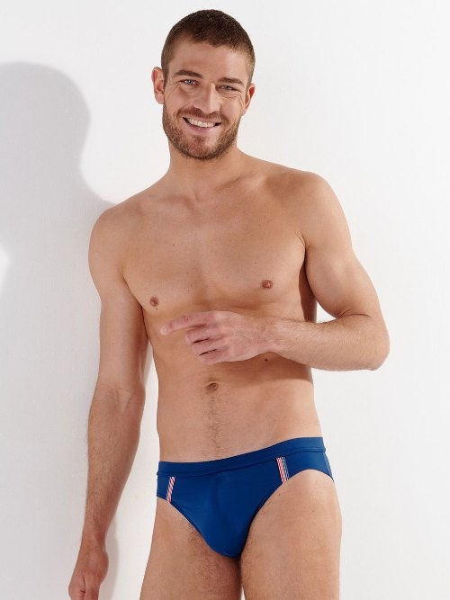 HOM Bademode Nautical Cup navy-blau badeslip HOM Bademode Nautical Cup navy-blau badeslip