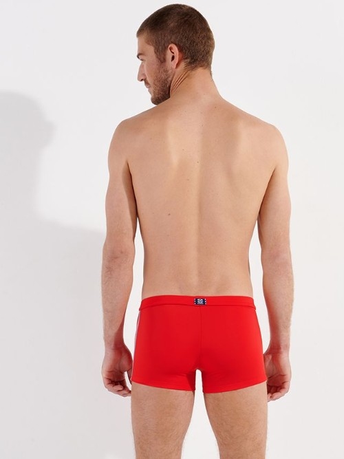 HOM Bademode Nautical Cup rot schwimmboxer HOM Bademode Nautical Cup rot schwimmboxer
