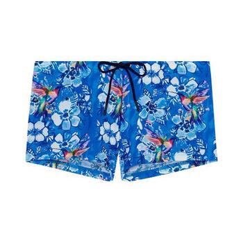 HOM Bademode Colibris Blau Schwimmboxer HOM Bademode Colibris Blau Schwimmboxer