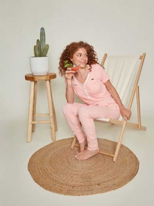 Charlie Choe Rosa Cocktail pink/print pyjamahose Charlie Choe Rosa Cocktail pink/print pyjamahose