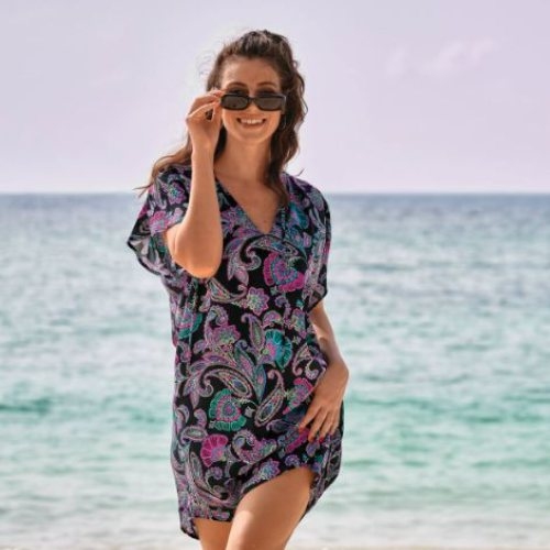 Rosa Faia Bademode  schwarz strandkleid Rosa Faia Bademode  schwarz strandkleid