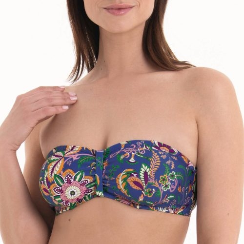 Rosa Faia Bademode Ella blau gemoldefer bikini bh Rosa Faia Bademode Ella blau gemoldefer bikini bh